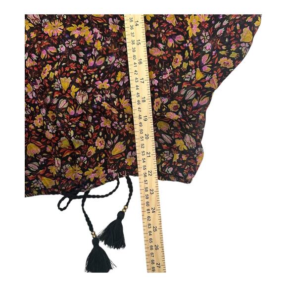 Anthropologie Womens Bohemian Floral Pauline Balloon Sleeve Blouse Size S - Picture 10 of 11